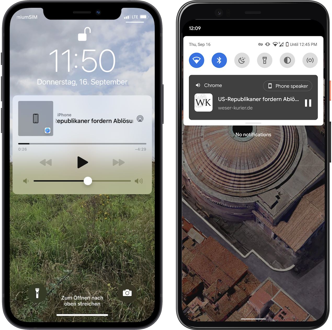 BotTalk Web Player supports both iOS and Android native audio controls
